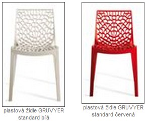 Plastová židle GRUVYER standard