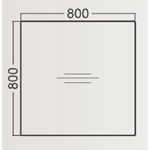 kancelářský stůl A-200, 800x800 mm