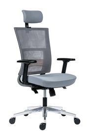 Kancelářská židle NEXT šedá 